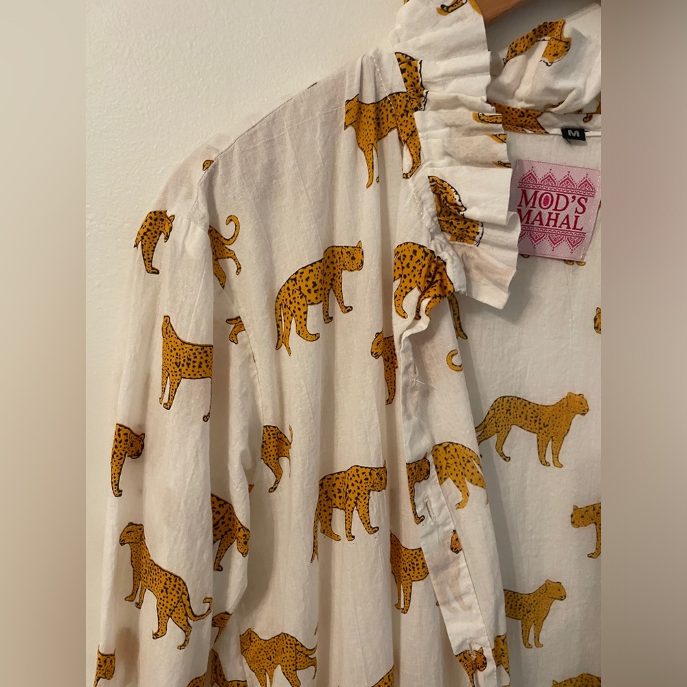 Cheetah shirt dress